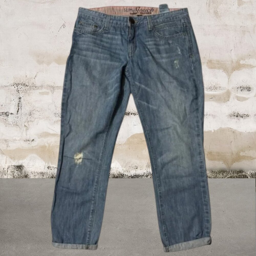Tommy Hilfiger Women's Slim Slouch Blue Boyfriend Jeans Size 6